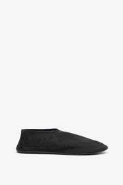 Sock black flats