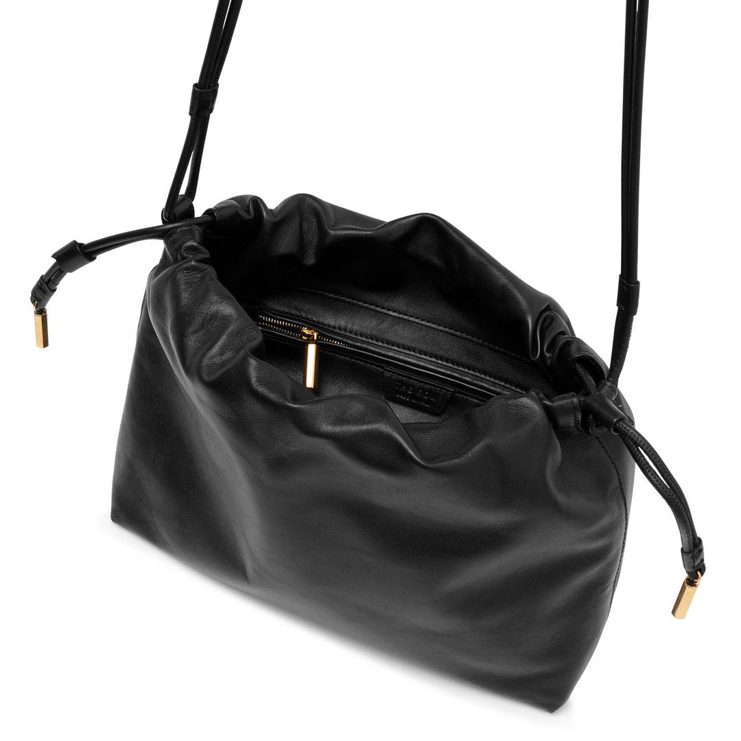 The Row | Angy black leather bag | Savannahs