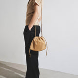 Angy cream leather bag