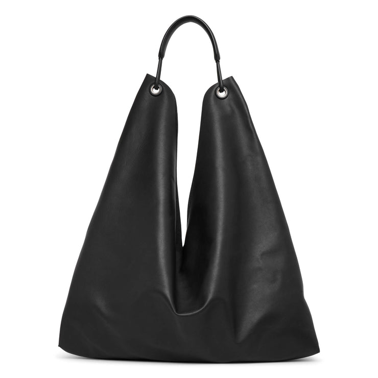 Bindle 3 black leather shoulder bag