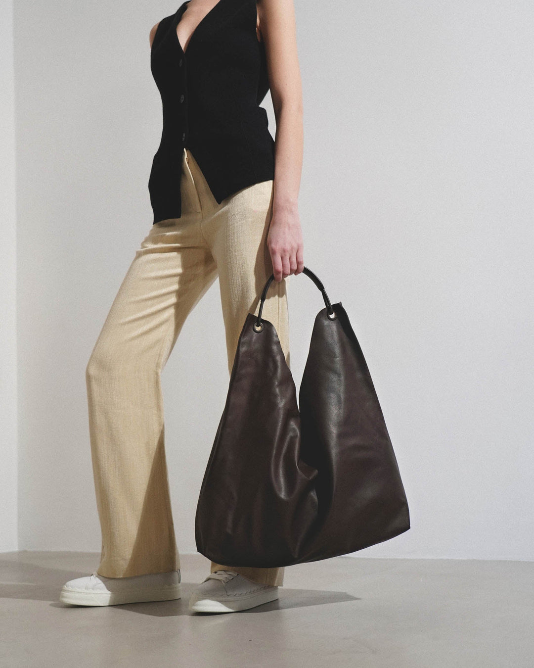 The Row | Bindle 3 dark brown shoulder bag | Savannahs