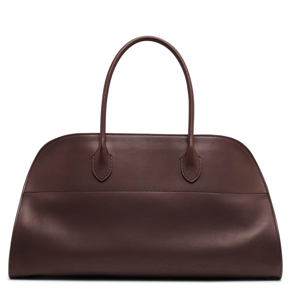 The Row | EW Margaux dark brown leather bag | Savannahs