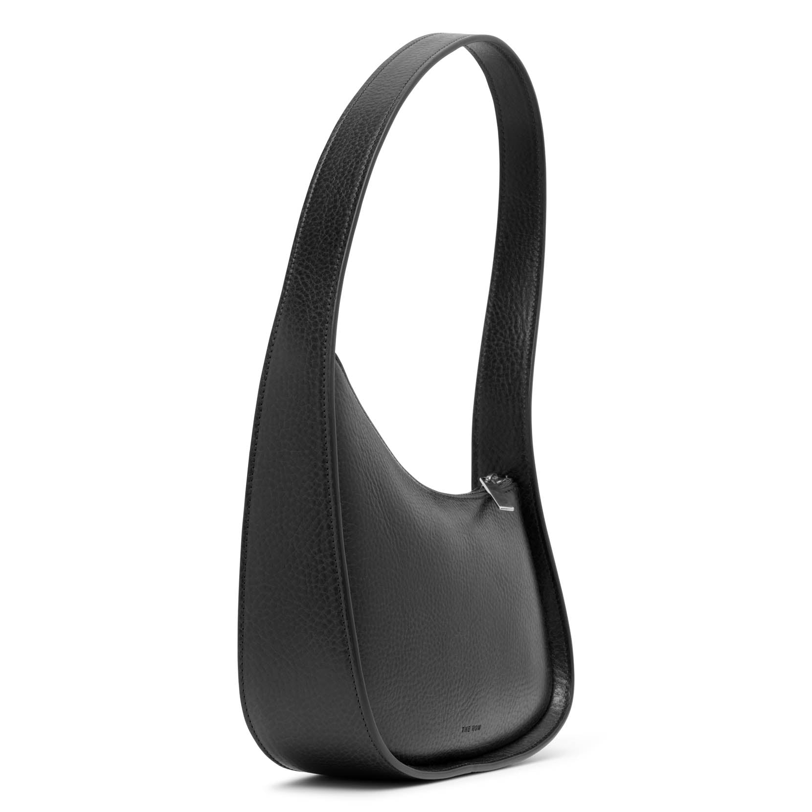 The Row | Half moon black leather bag | Savannahs