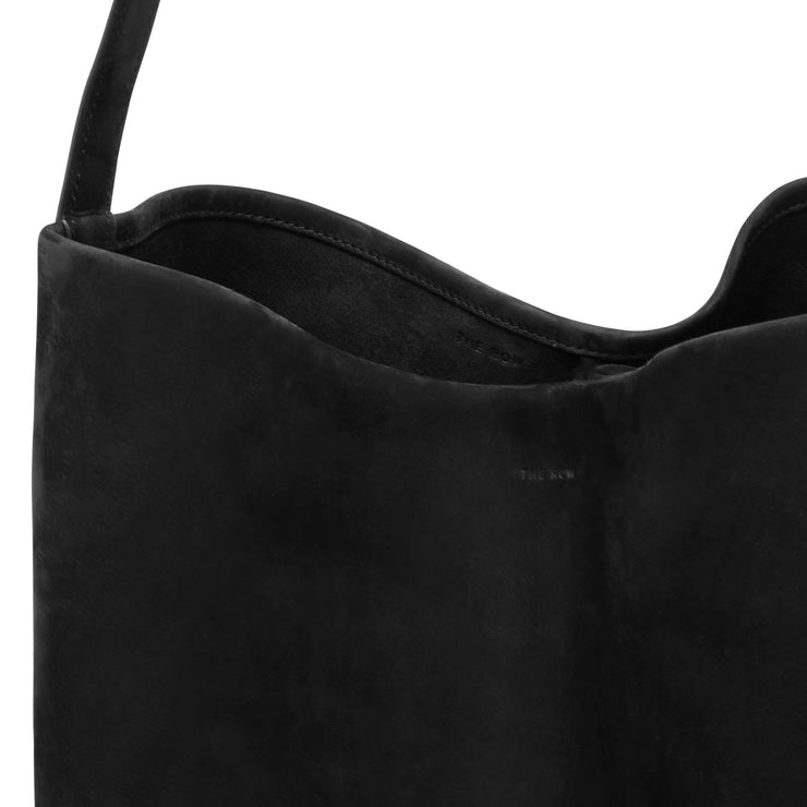 Large N/S black nubuck tote bag