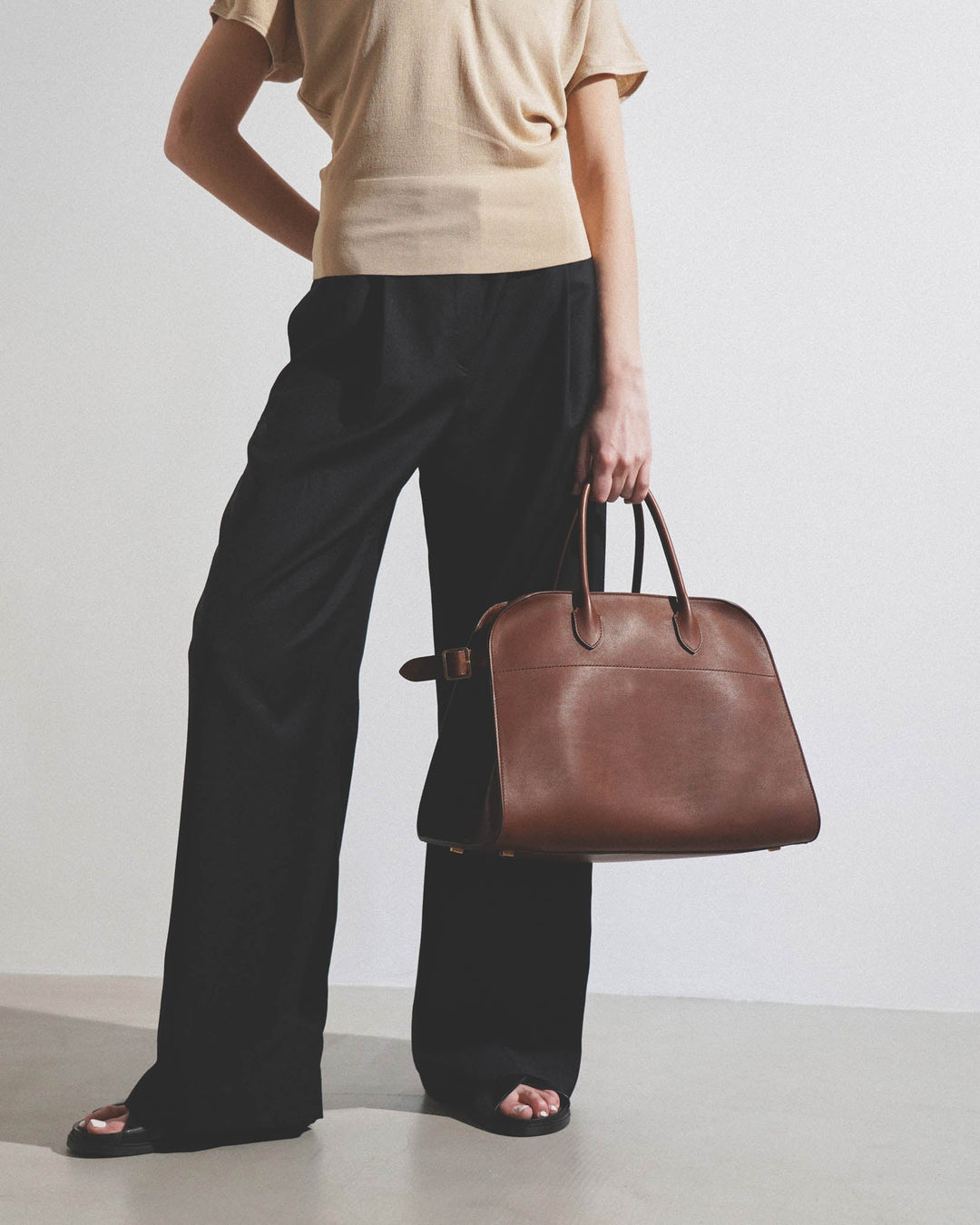 The Row | Soft Margaux 15 burgundy bag | Savannahs