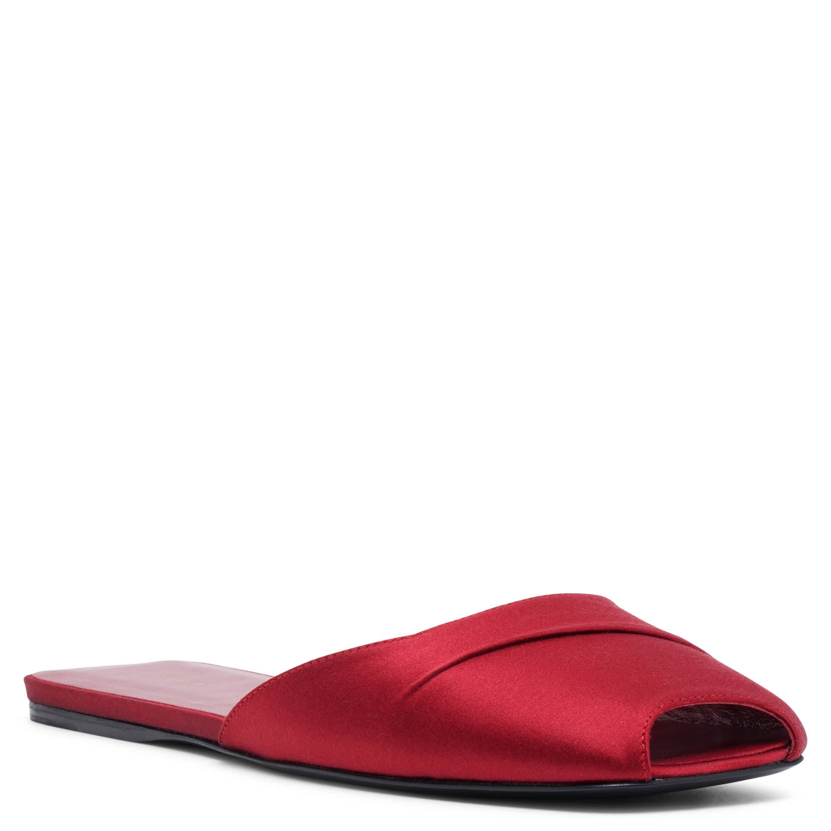 Milla red satin flats