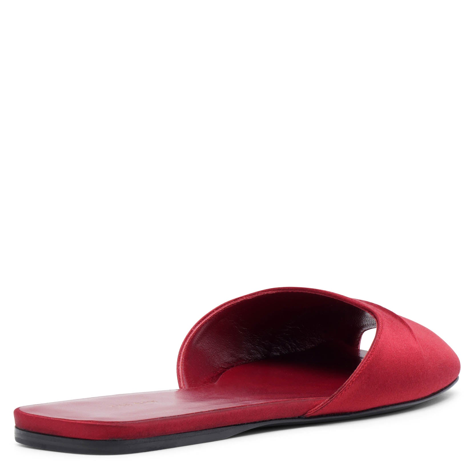 Milla red satin flats