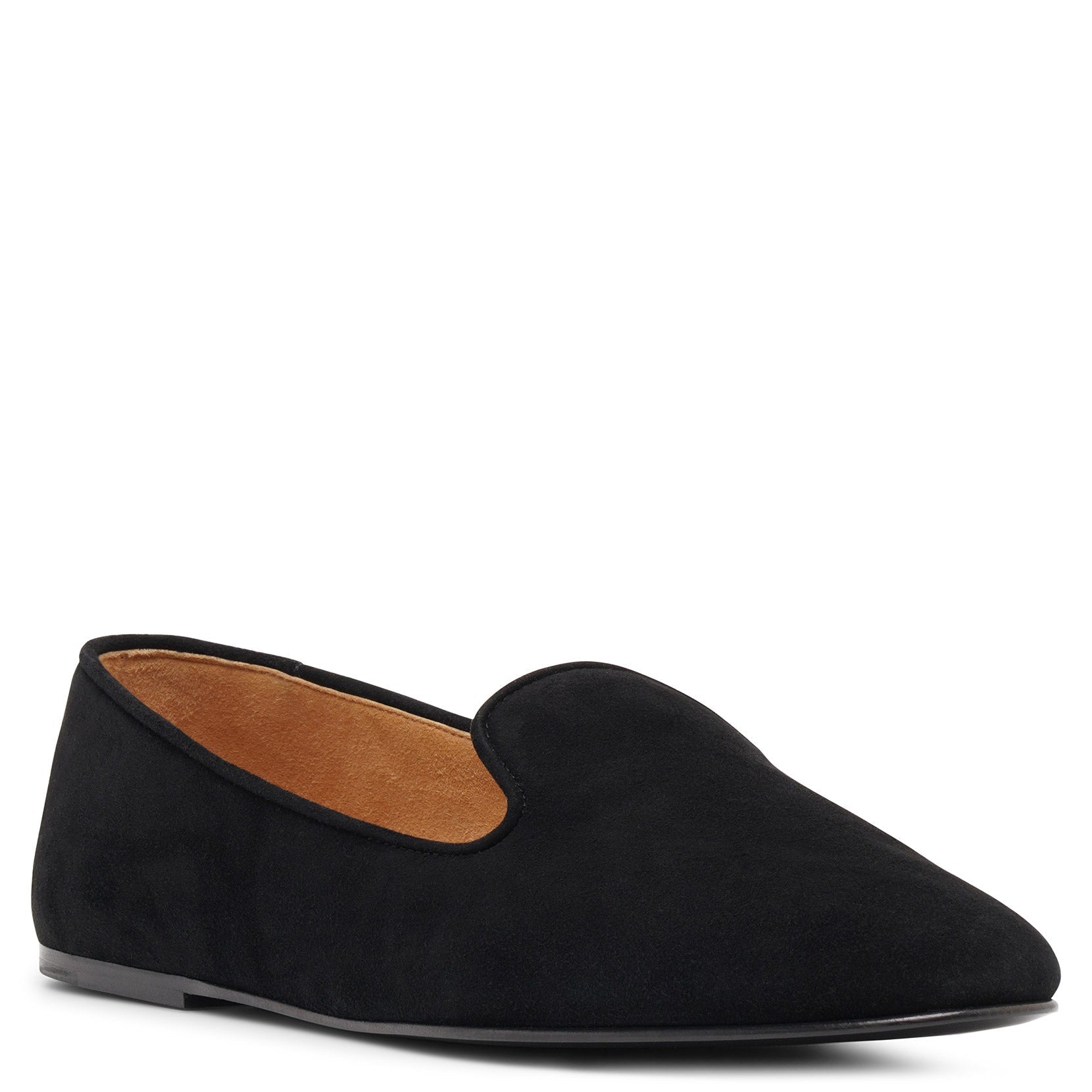 Tippi black suede loafers