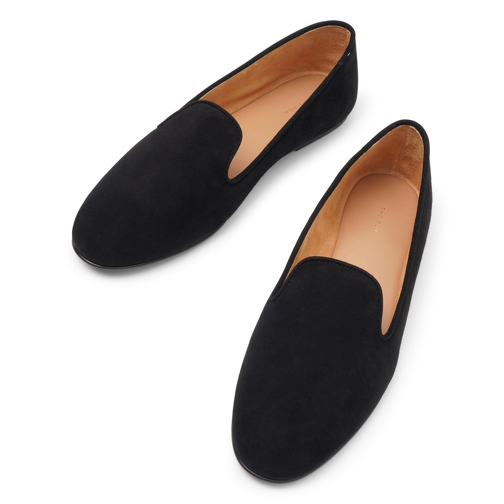 Tippi black suede loafers