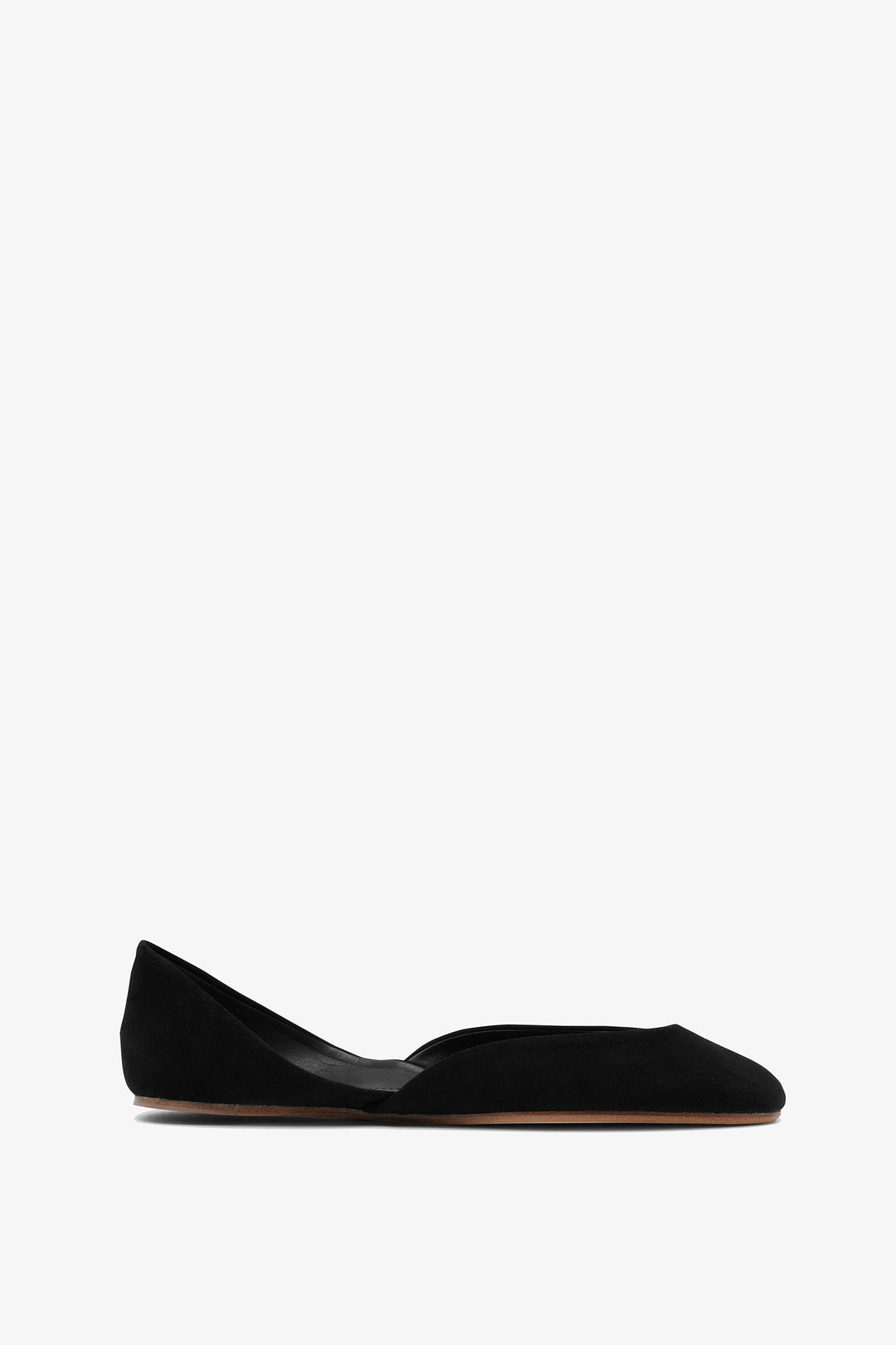 The Row | Gemma black suede ballet flats | Savannahs