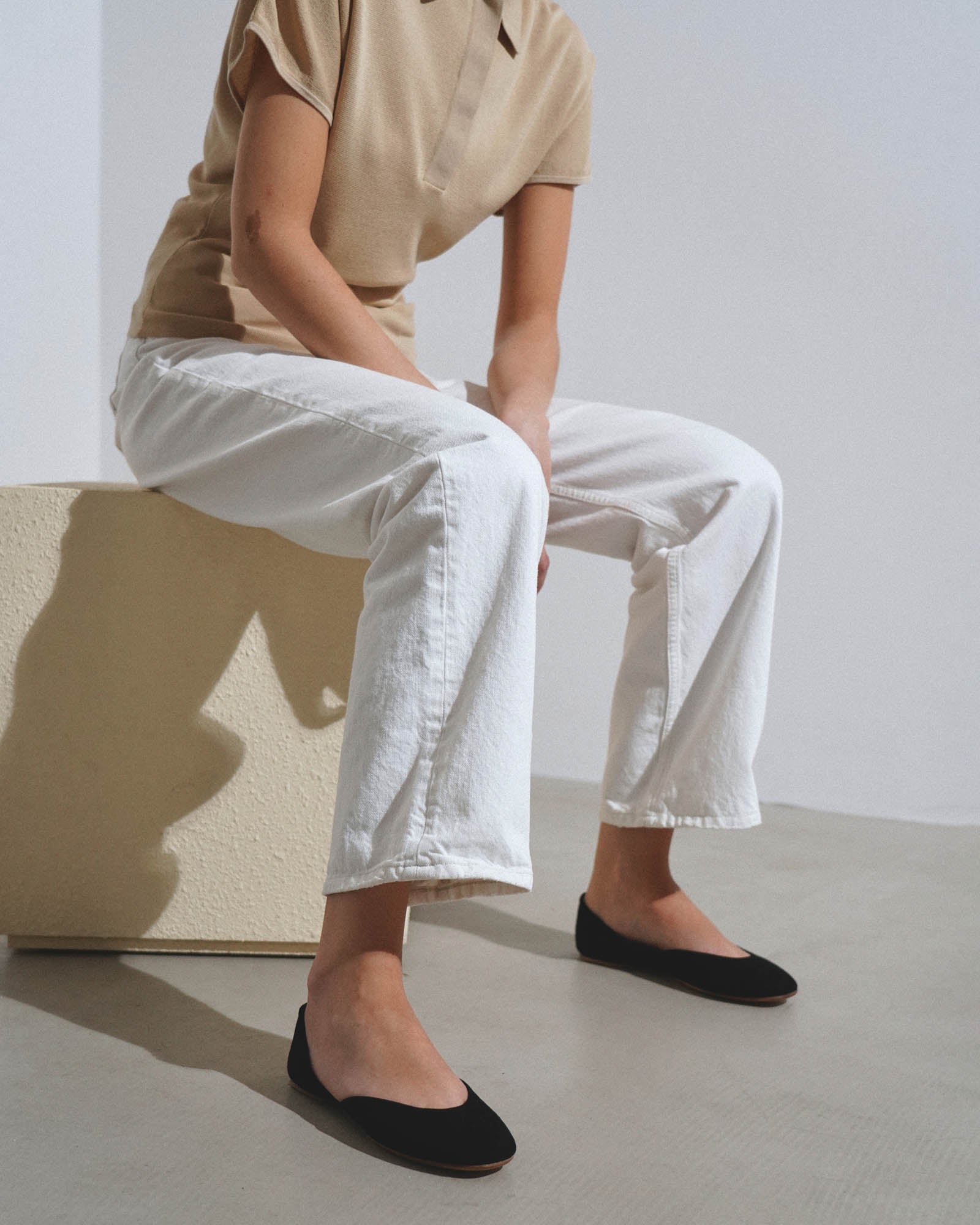 【美品】  THE ROW / ザロウ | GEMMA BALLET / スエード レザー バレエシューズ | 37 1/2 | ブラック | レディース ザ ロウ THE ROW ザロウ The Row F1518 L70 パンプス GEMMA BALLET