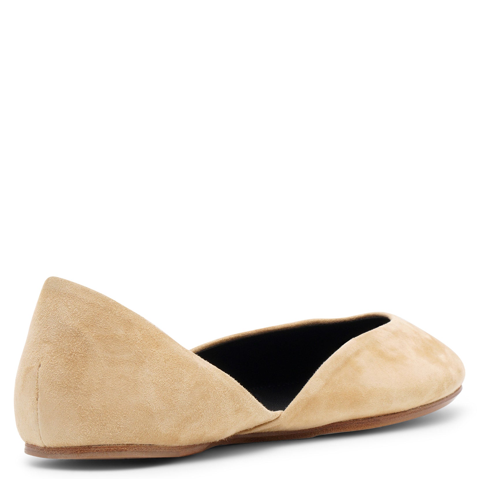 Gemma beige suede ballet flats