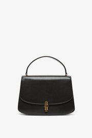 Sofia 10.00 black leather top handle bag