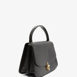 Sofia 10.00 black leather top handle bag