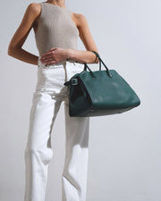 Soft Margaux green leather bag