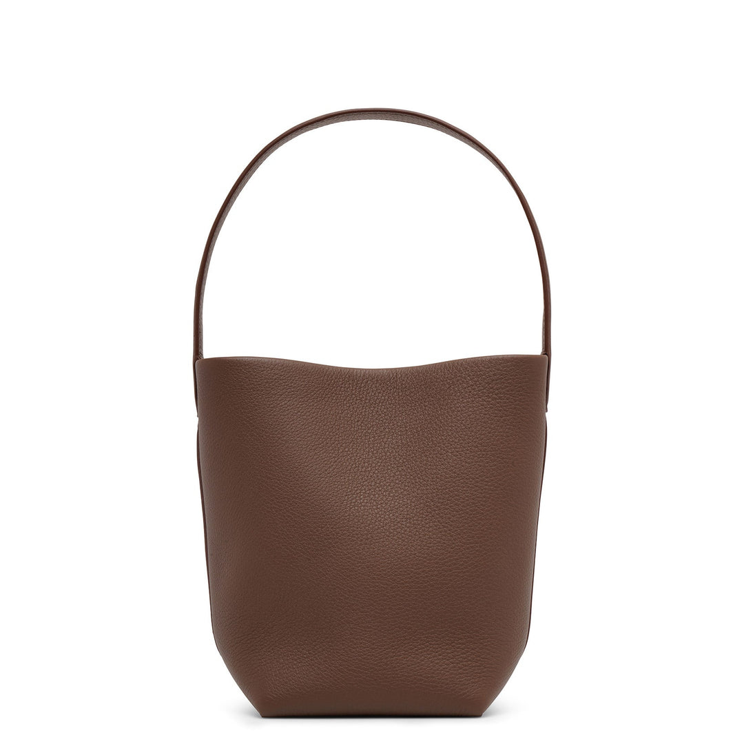 The Row | Small N/S dark olive leather tote bag | Savannahs