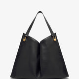 Alexia black leather top handle bag