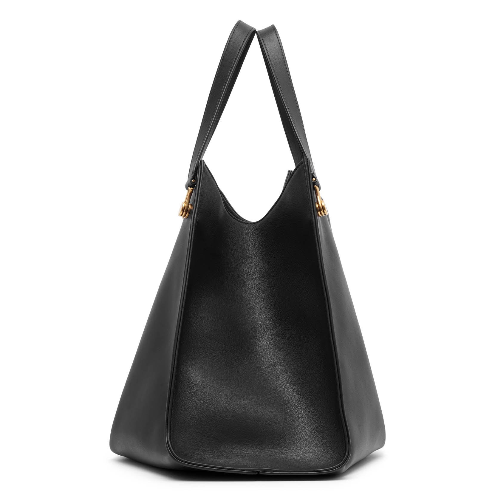 Shop The Row Alexia Black Leather Top Handle Bag