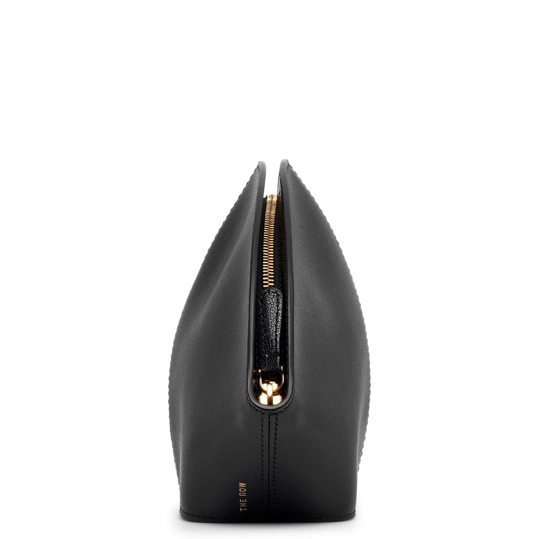 The Row | Mel black leather clutch | Savannahs