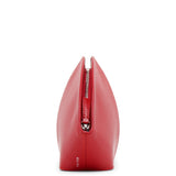 Mel red leather clutch