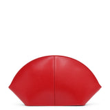 Mel red leather clutch