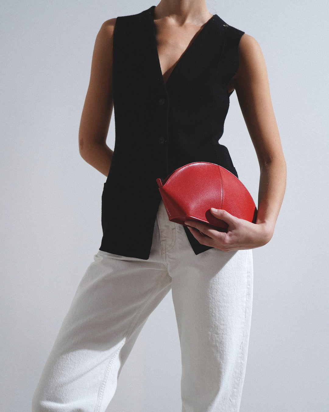 トートバッグ [The Row] Mel Clutch in Leather The Row | Mel red leather clutch | Savannahs