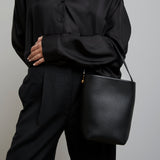 Small NS hook black tote bag
