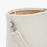 Small NS hook ivory tote bag