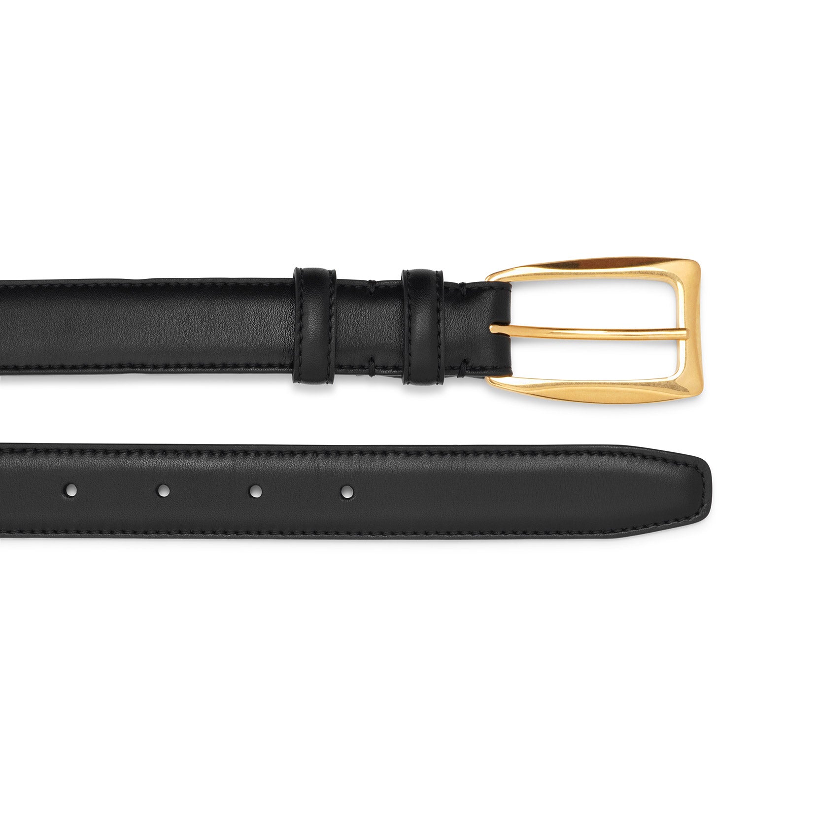 Arco black gold buckle belt