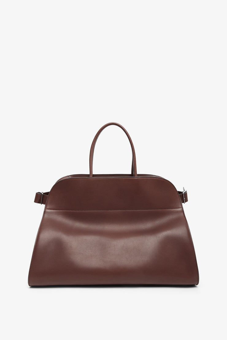 Margaux 17 dark brown saddle leather bag