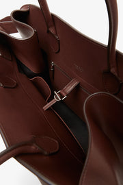 Margaux 17 dark brown saddle leather bag