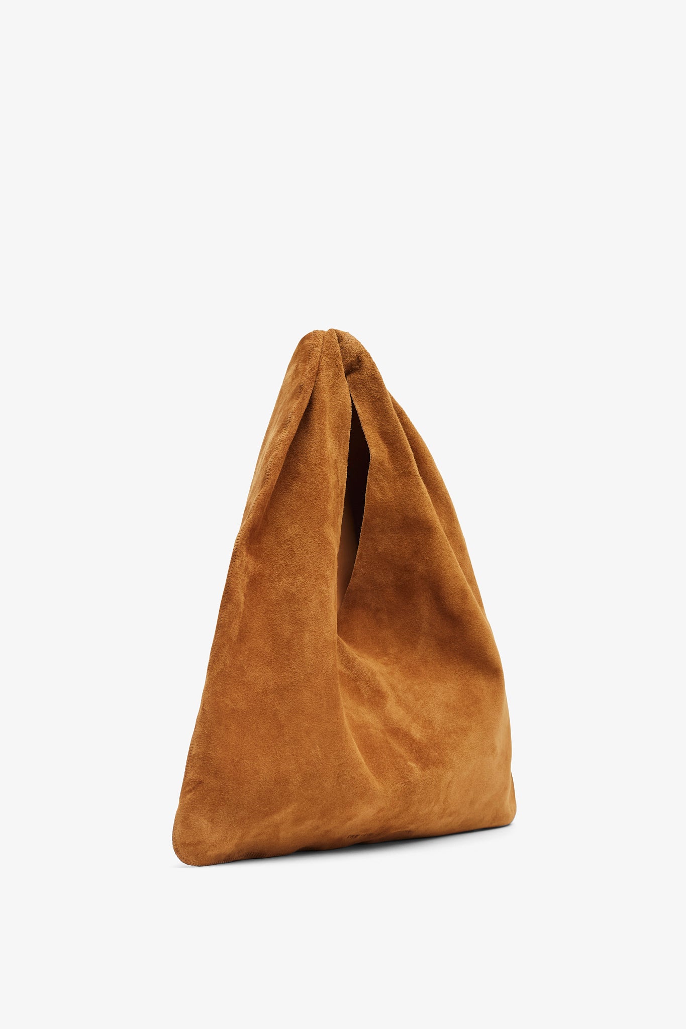 Bindle small brown suede bag
