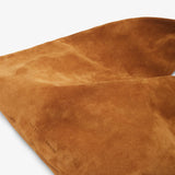 Bindle small brown suede bag