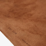 Small Bindle caramel suede shoulder bag