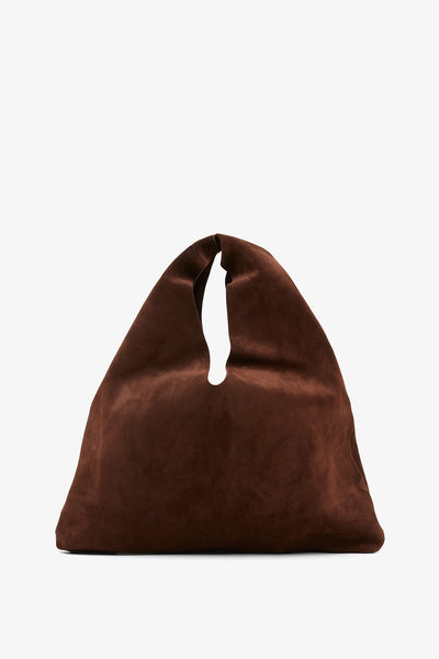 Small Bindle brown suede shoulder bag