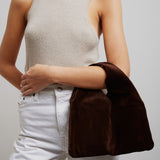 Small Bindle brown suede shoulder bag
