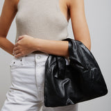 Small Bindle black leather shoulder bag