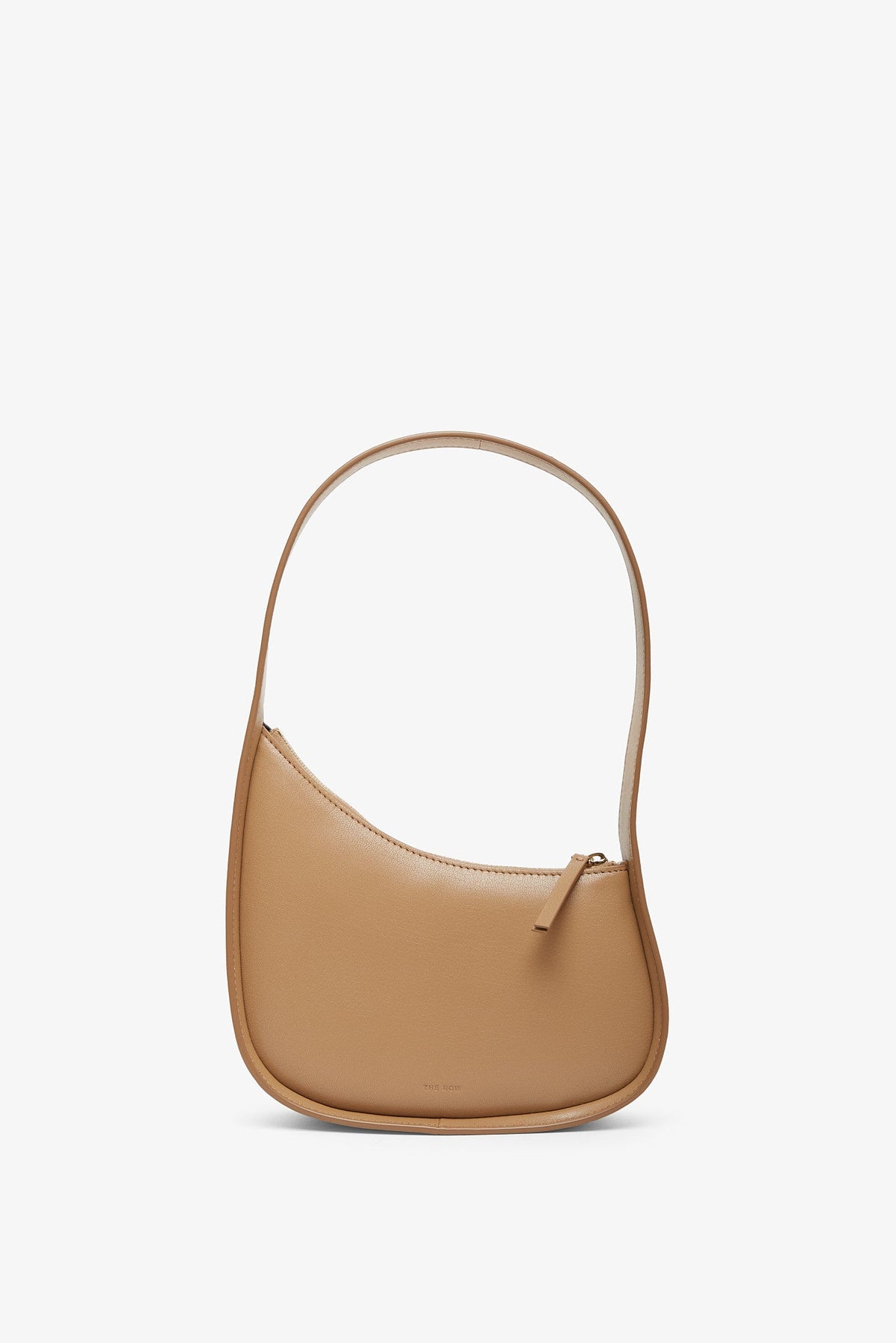 Shop The Row Half Moon Beige Leather Bag