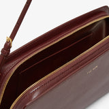 Dalia baguette burgundy leather bag
