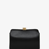 Amazon black shiny leather clutch