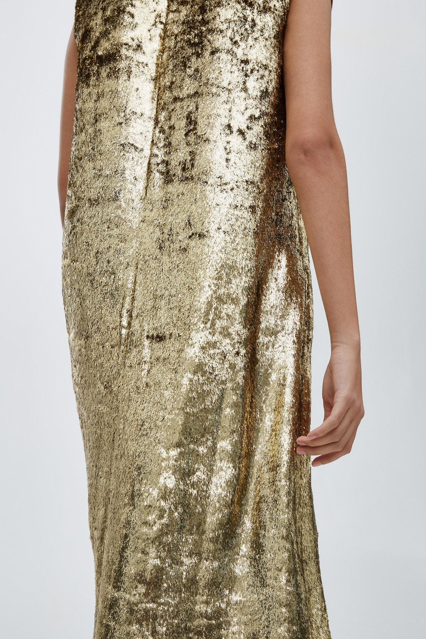 Louane gold dress