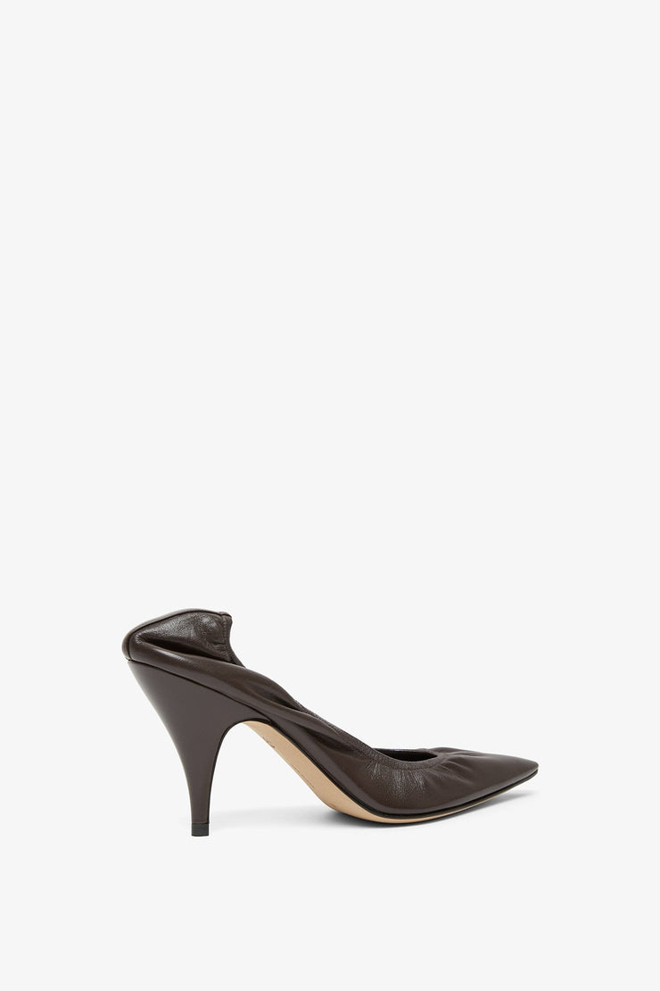 Liisa brown leather pumps