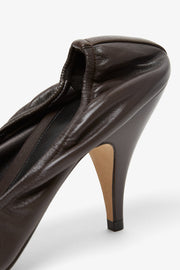 Liisa brown leather pumps