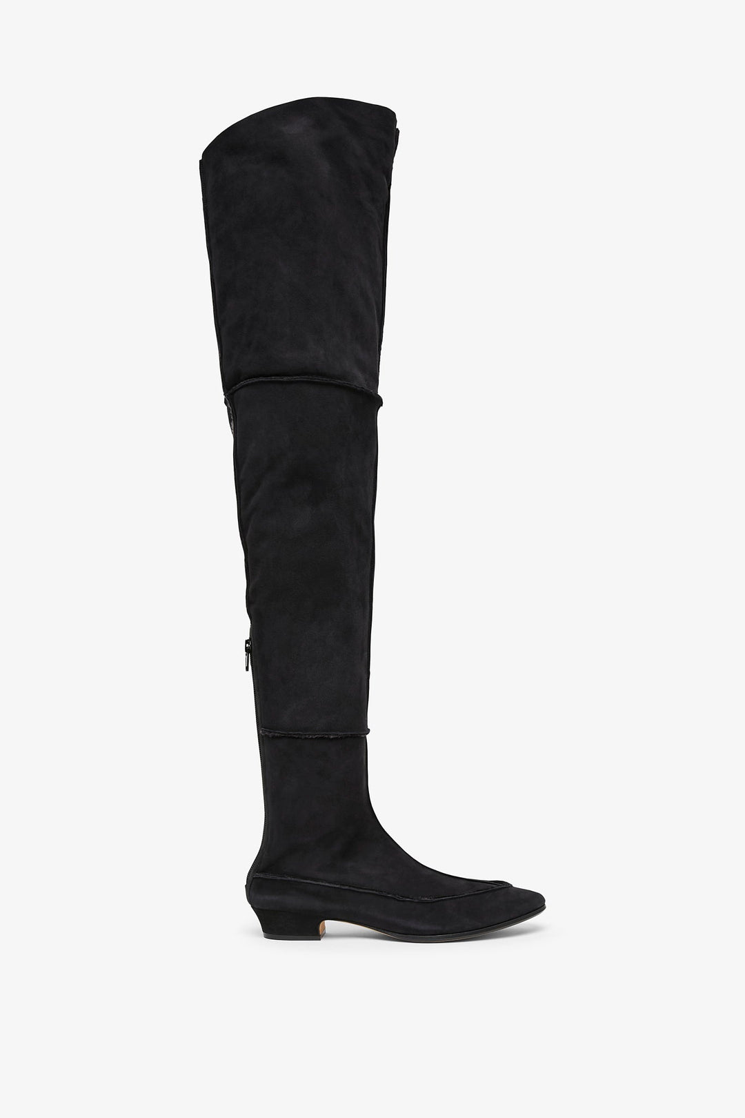 The Row | Hereditas 25 black fur over knee boots | Savannahs