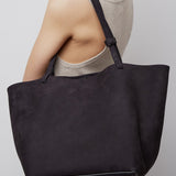 Park tote three black nubuck bag