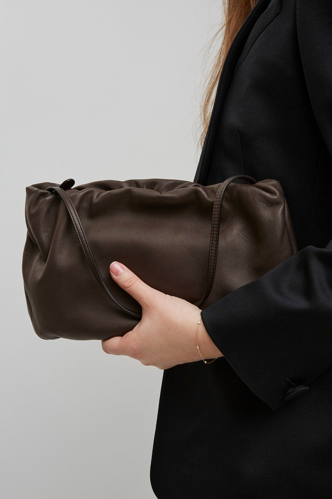 The Row | XL Bourse dark khaki bag | Savannahs