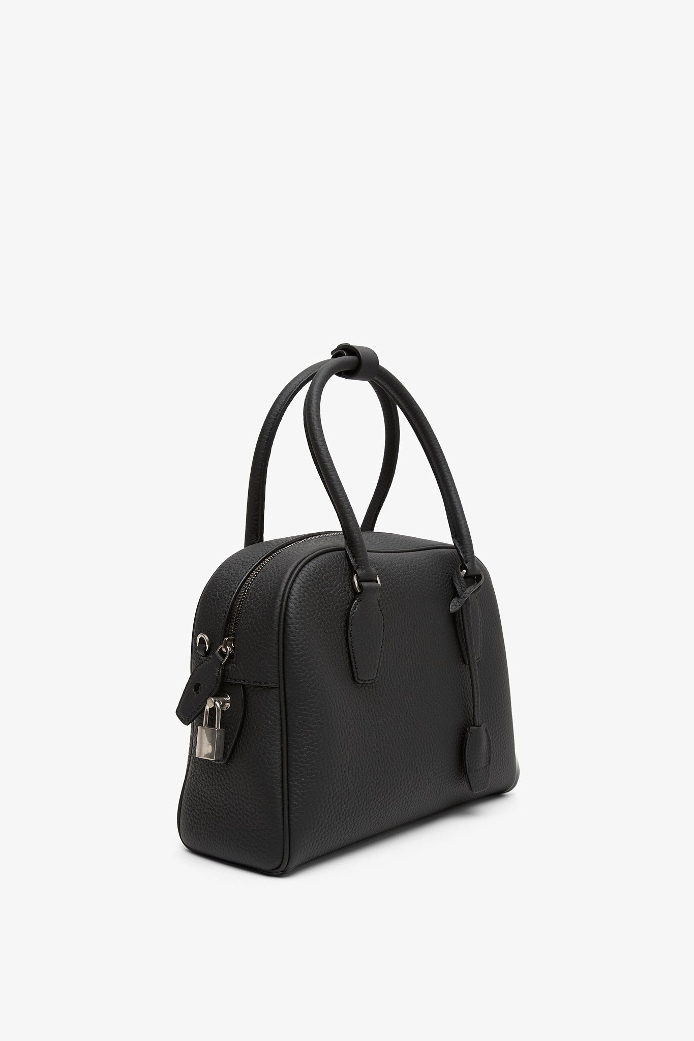 India 10.00 black top handle bag