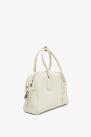 India 10.00 white top handle bag