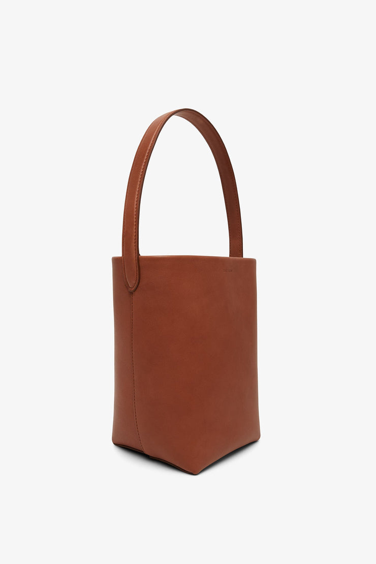 Small N/S dark cuir park tote bag