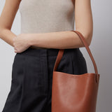 Small N/S Park dark cuir tote bag